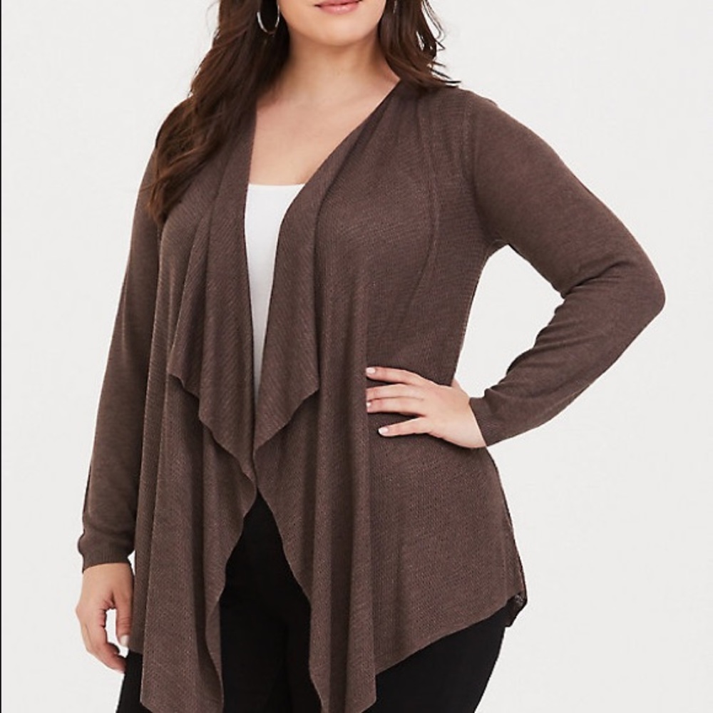 TORRID BROWN CARDIGAN